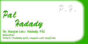 pal hadady business card